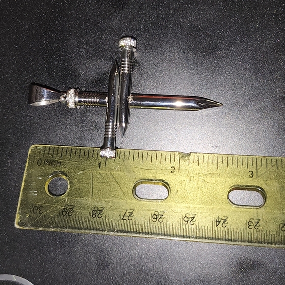 Brand New Stainless Steel Nail Cross with chain - Picture 5 of 6